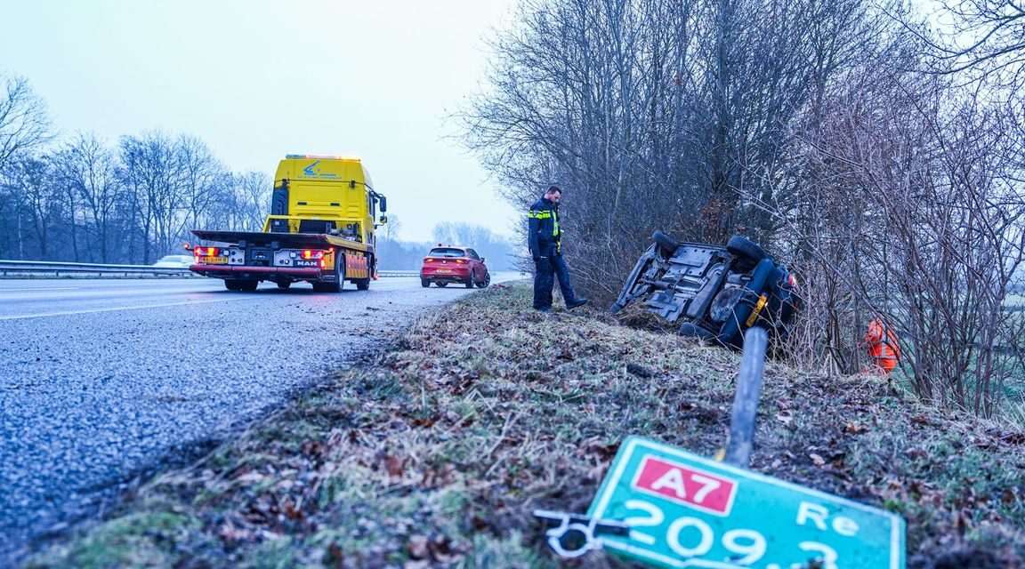 عشرات الحوادث في الشمال بسبب الطرق الزلقة والكثير من المصابين بسبب الجليد الأسود