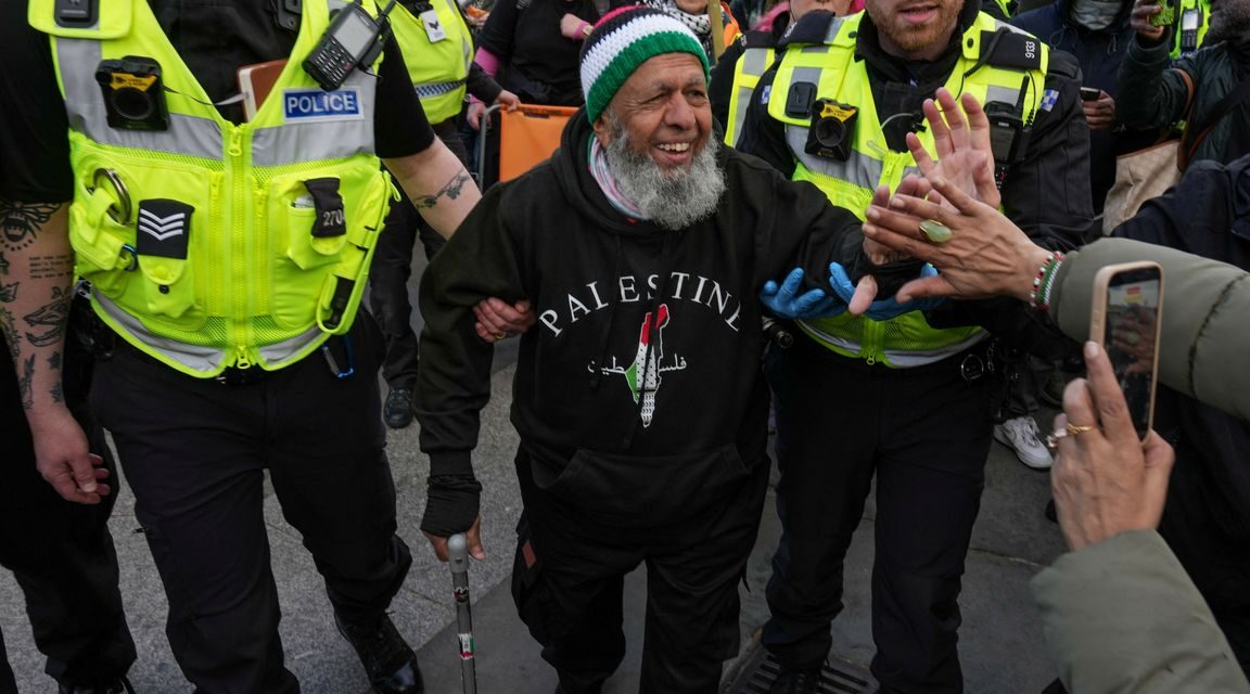 أكثر من 500 حالة اعتقال في لندن خلال مظاهرة من أجل فلسطين