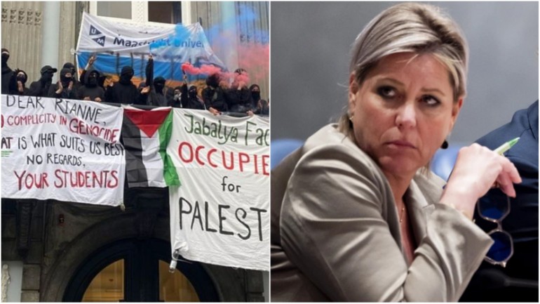 وزيرة التعليم تتعرض لانتقادات بسبب تعاملها مع الاحتجاجات المؤيدة لفلسطين في جامعة ماستريخت